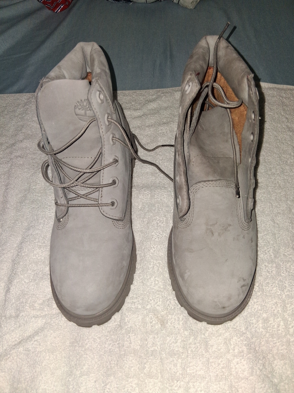 Timberland Men's Grey Premium Waterproof Work Boots